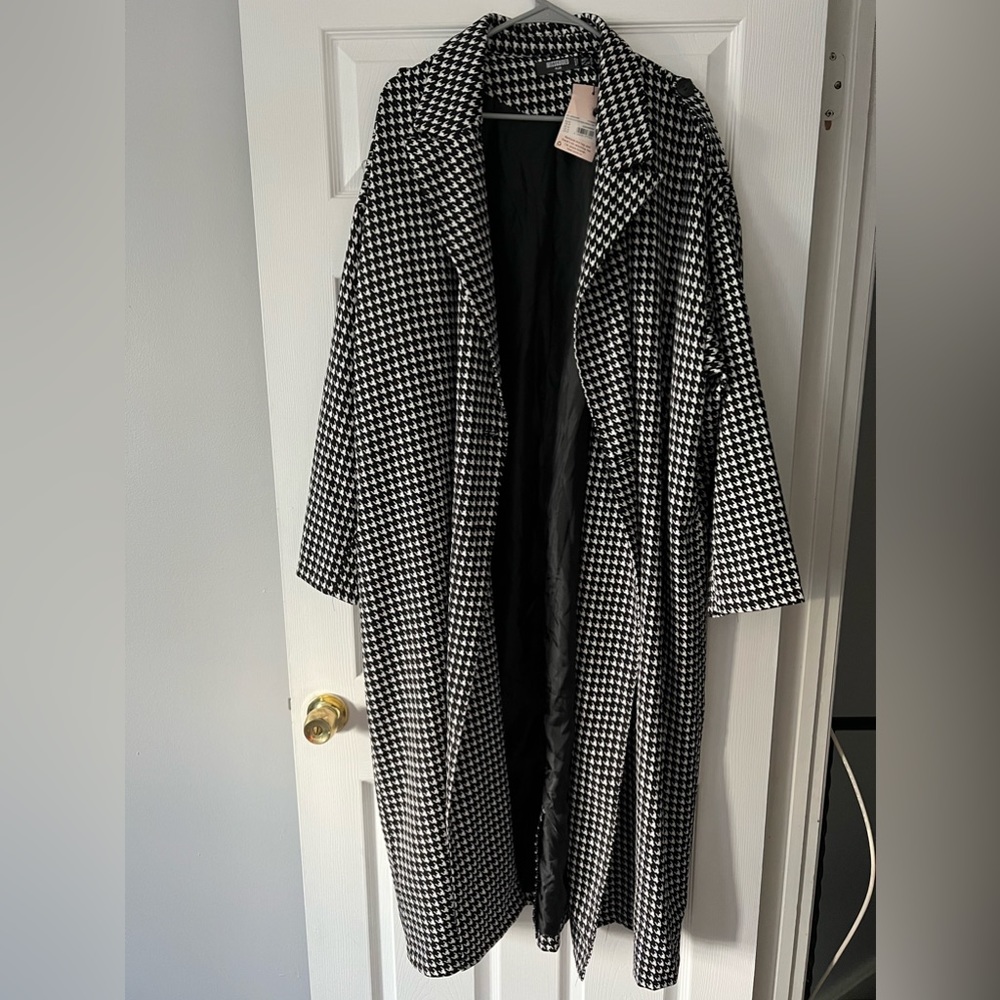 PLUS HOUNDSTOOH MAXI FORMAL COAT